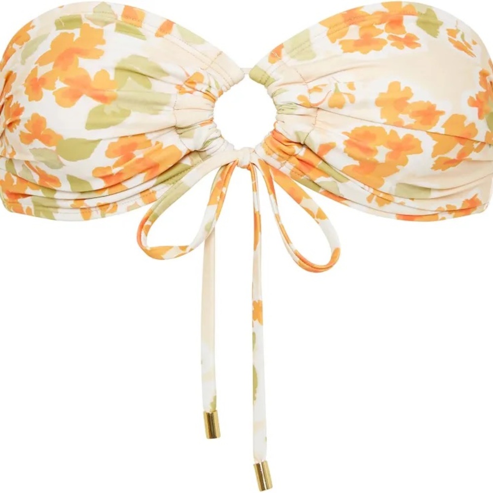 Peony Swimwear Floral Strapless Bikini Top